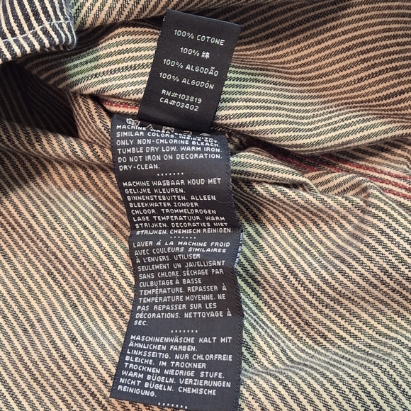 Harley Davidson Button Up Long Sleeve Embroidered Striped Shirt Men Size XXL - Picture 16 of 16